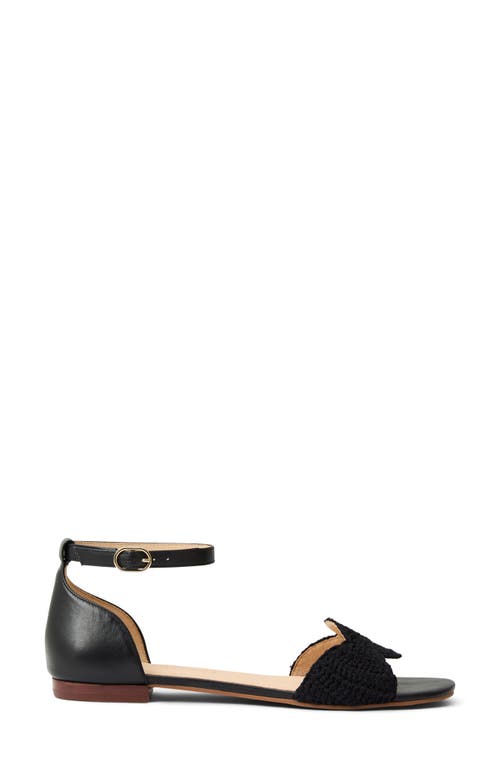 Jack Rogers Laurin Ankle Strap Sandal In Black/black Nap