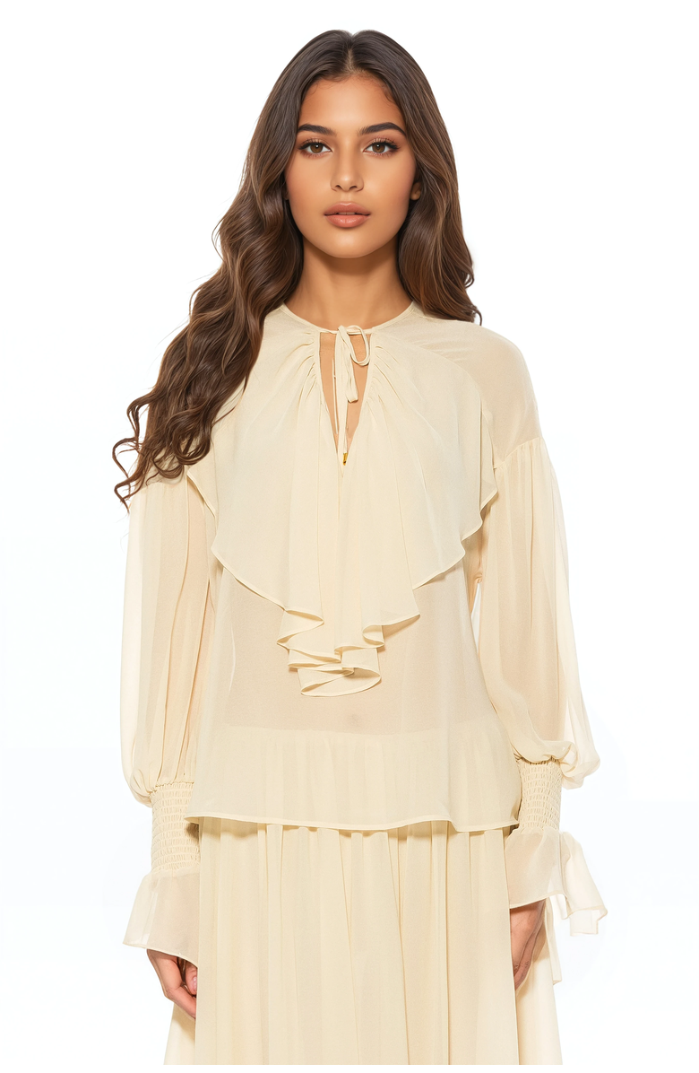 Alexia Admor Serelise Blouse, Main, color, Ivory