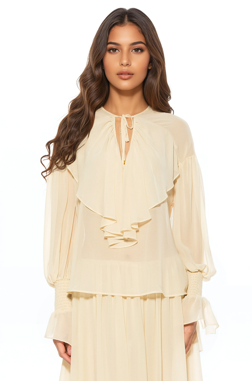 Alexia Admor Serelise Blouse In Neutral
