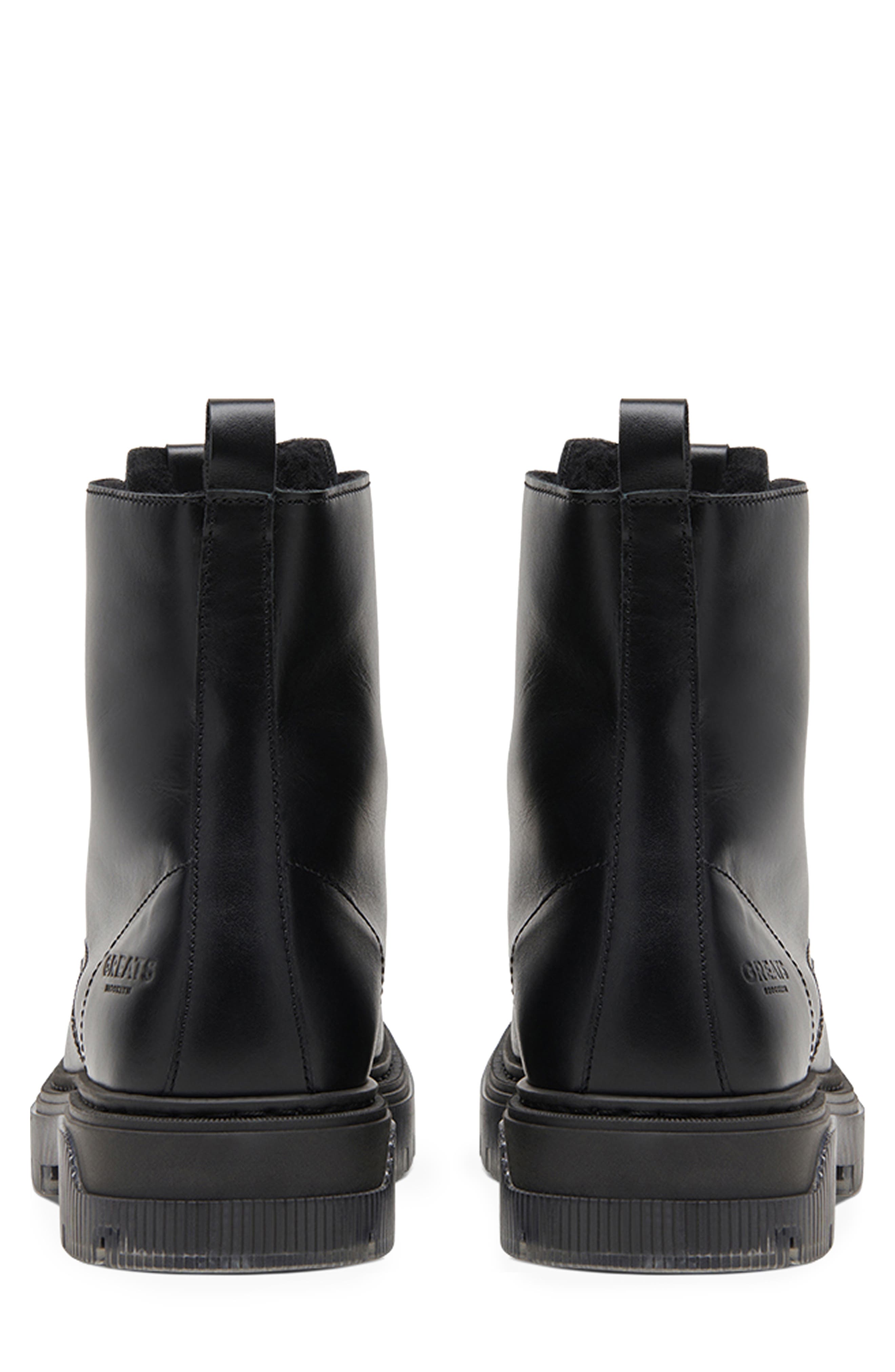 GREATS Bowery Lug Sole Boot, Alternate, color, Nero