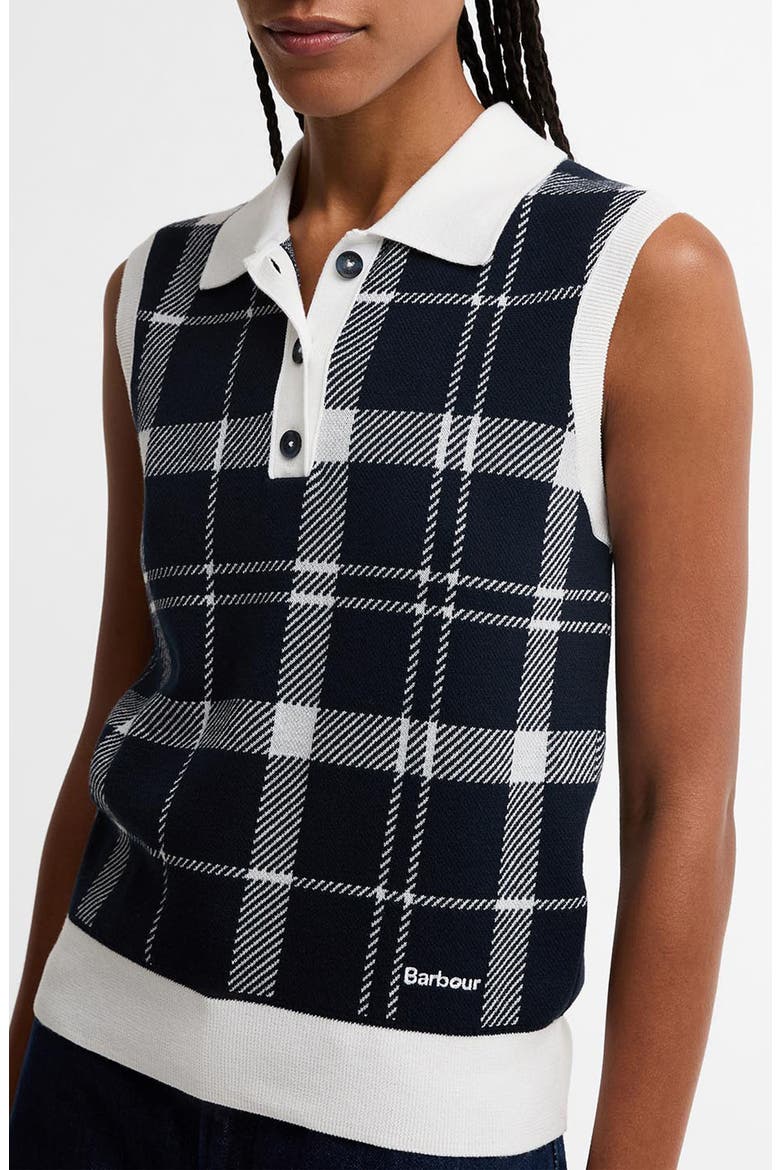Allerdale Plaid Sleeveless Polo Sweater, Alternate, color, MULTI CHECK