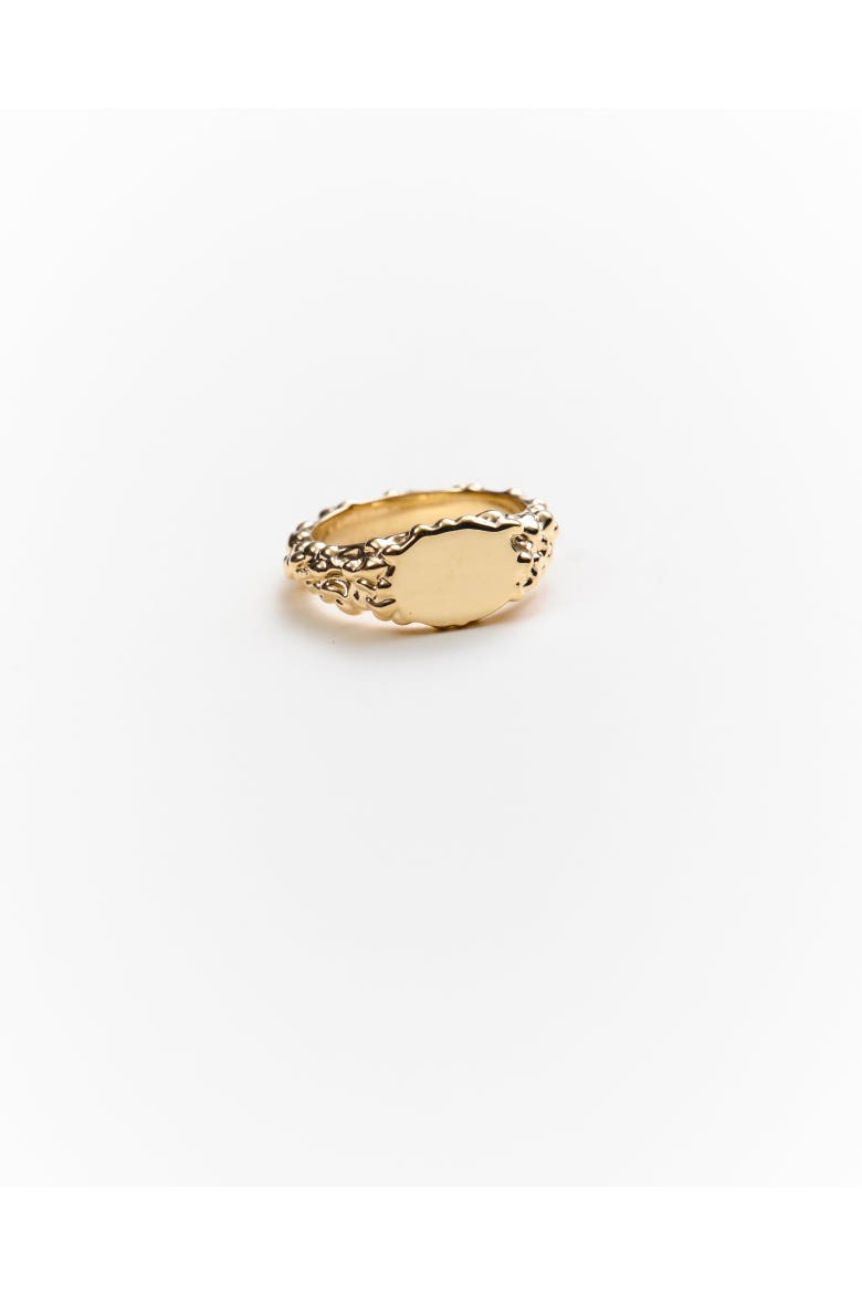 Meredith Signet Ring, Alternate, color, 14K Recycled Gold Vermeil