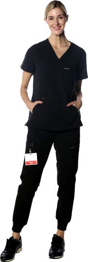 売れ筋商品|||メンバーズオンリー カットソー トップス レディース Women's Cordoba 5-Pocket Scrub Top Black Members Only Cordoba 5-Pocket Scrub Top | Nordstrom