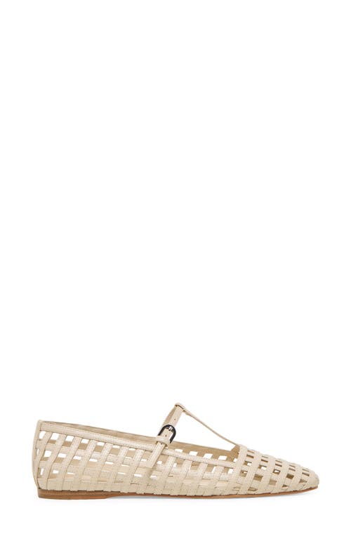 Dolce Vita Rains T-strap Flat In Ivory Leather