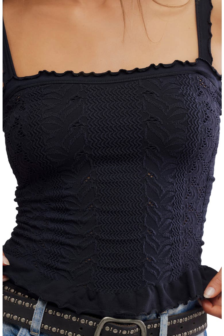 So Soft Square Neck Camisole, Alternate, color, BLACK