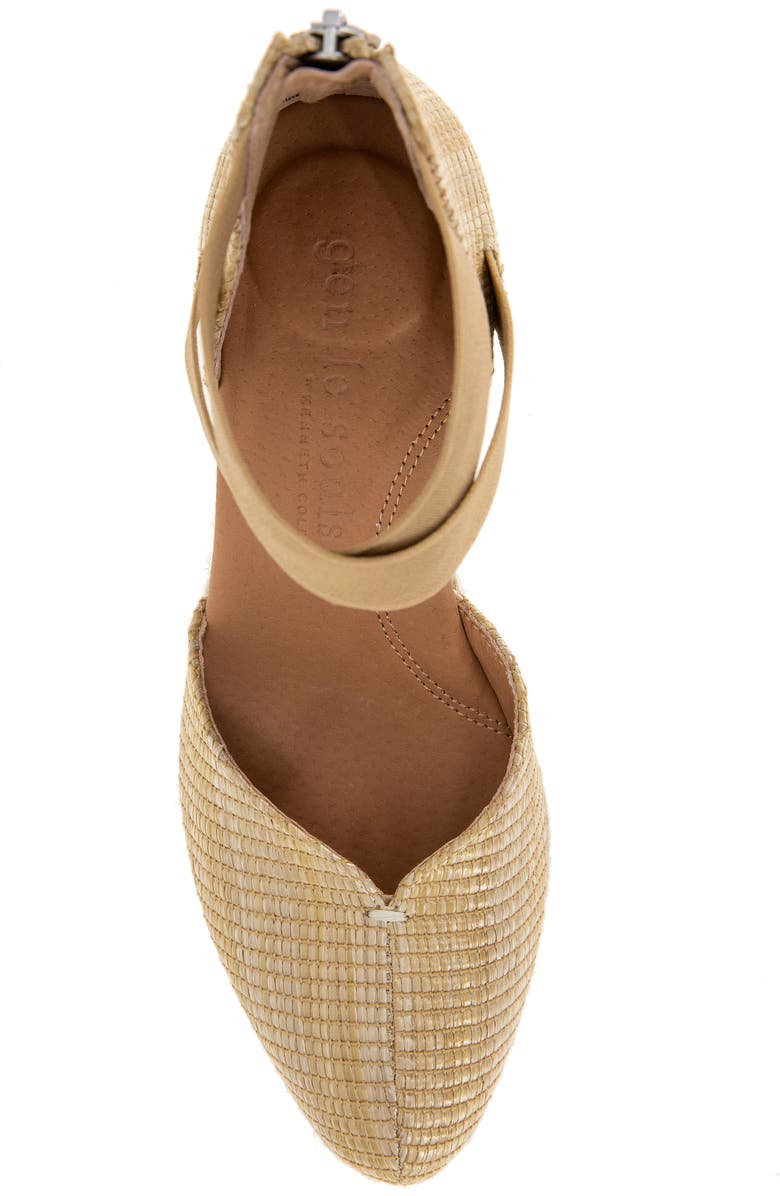 Gentle Souls Orya Espadrille Wedge Sandal, Alternate, color, Natural Raffia