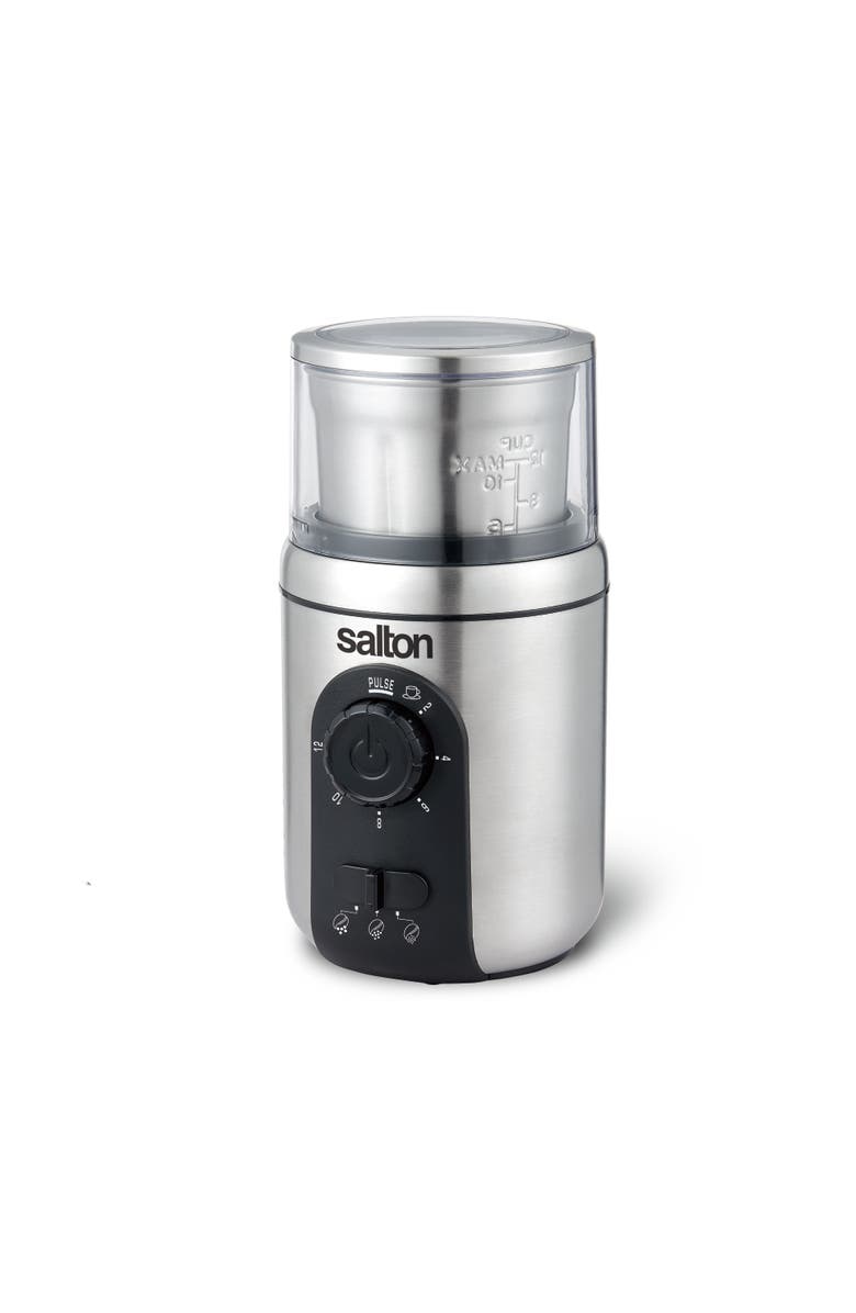 Salton Stainless Steel Intelligent Coffee Grinder, Main, color, 
