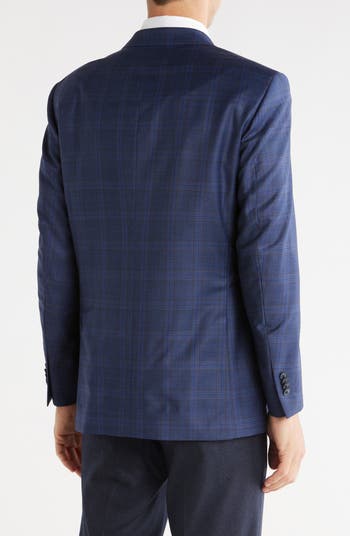 Blue Plaid Wool Blazer