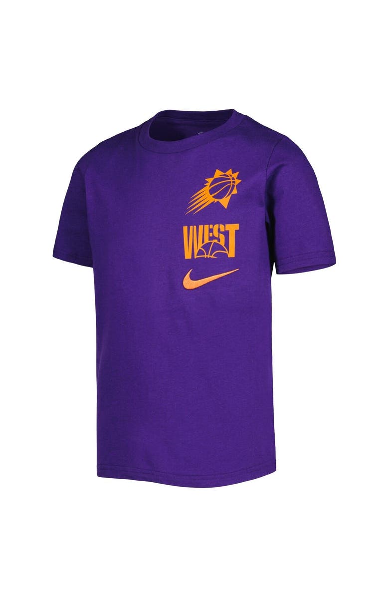 Nike Youth Nike  Purple Phoenix Suns Vs Block Essential T-Shirt, Alternate, color, Purple