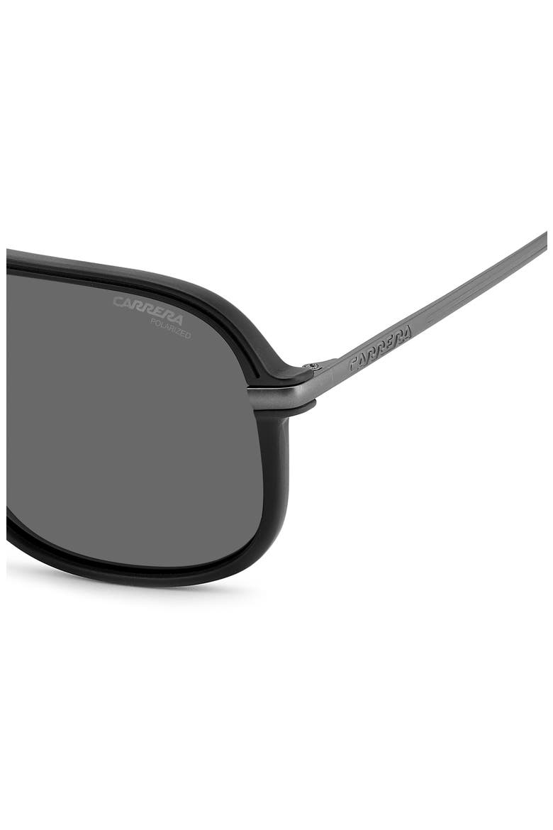 C Sport 17/S 60mm Polarized Rectangular Sunglasses, Alternate, color, MATTE BLACK/ GREY PZ