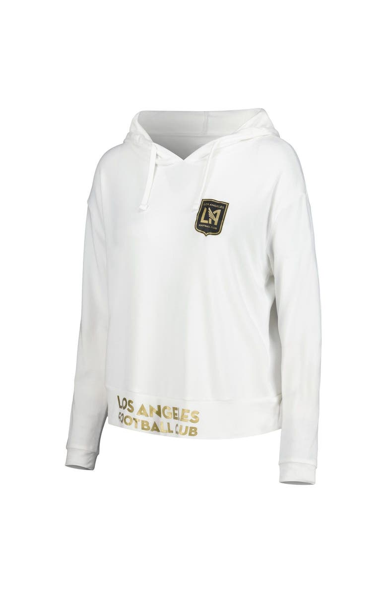 CONCEPTS SPORT Women's Concepts Sport White LAFC Accord Hoodie Long Sleeve Top, Alternate, color, 