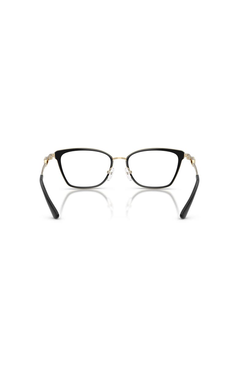 Michael Kors 54mm Rectangle optical glasses, Alternate, color, Black