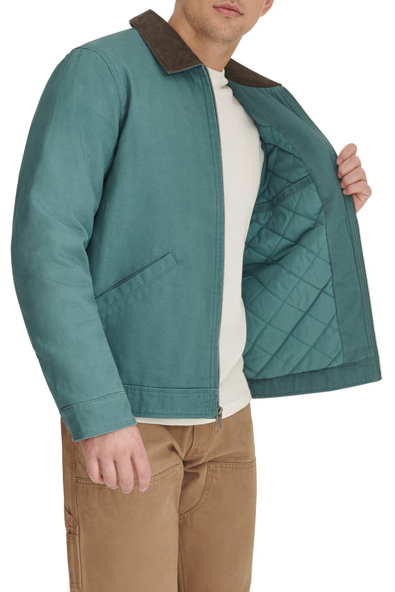 Corduroy Collar Workwear Jacket, Alternate, color, ATLANTIS