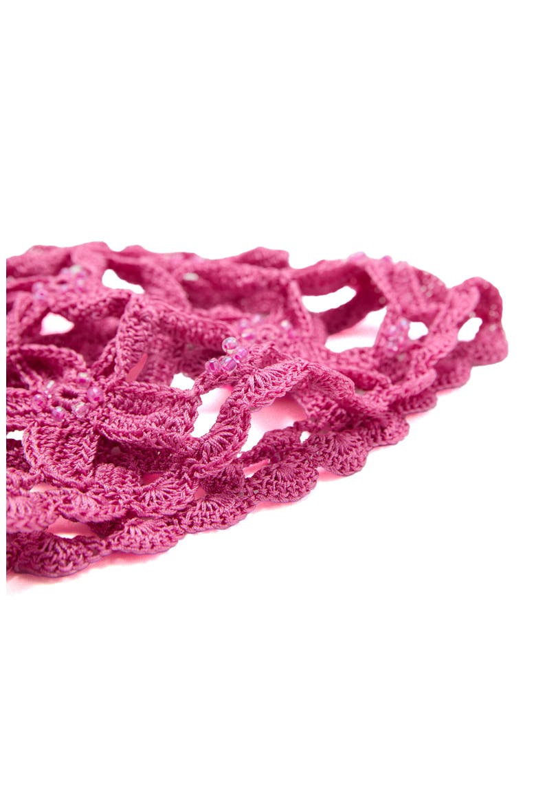 Star Design Crochet Hat, Alternate, color, PINK