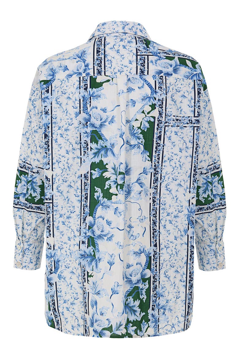 Anastasia Ivy Long Sleeve Button-Up Shirt, Alternate, color, BLUE