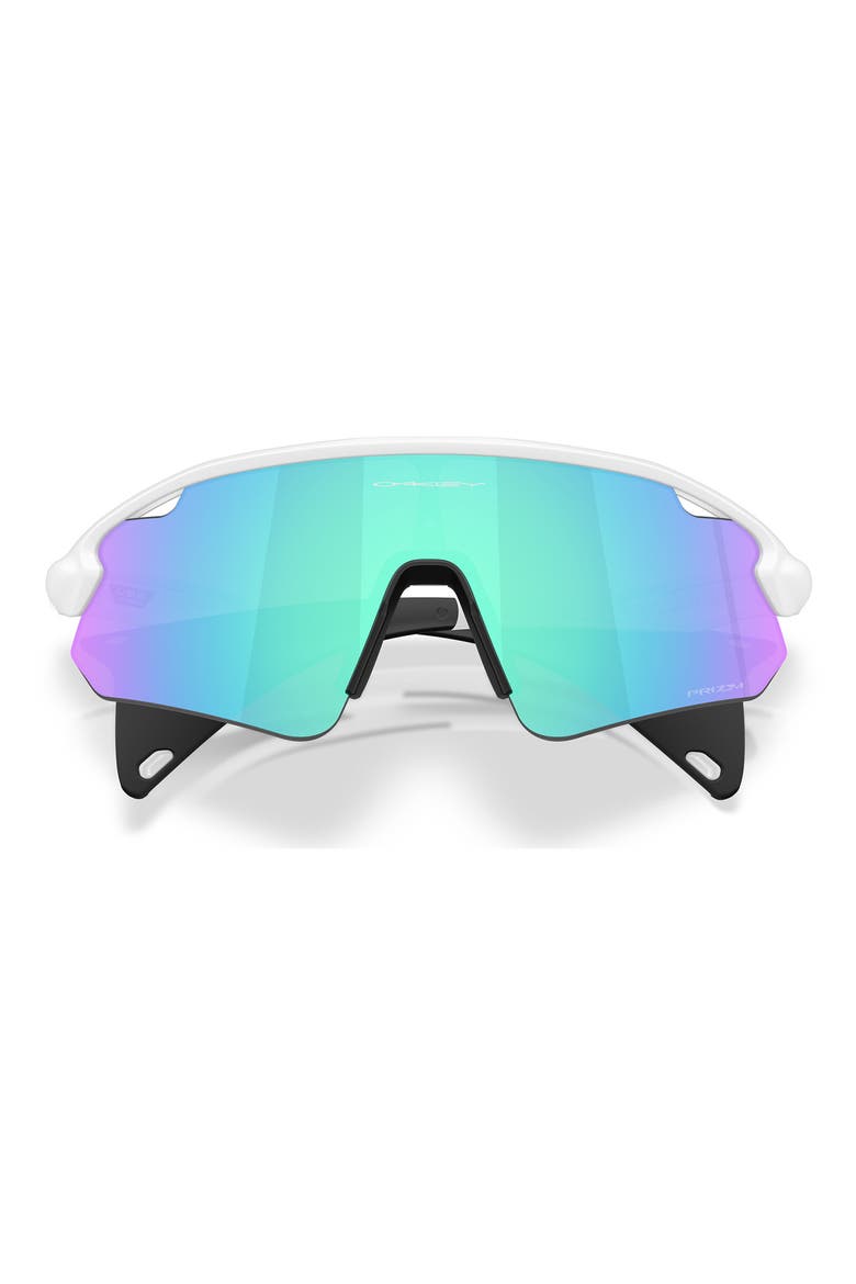 Stunt Devil Rectangle Sunglasses, Alternate, color, MATTE WHITE / PRIZM SAPPHIRE