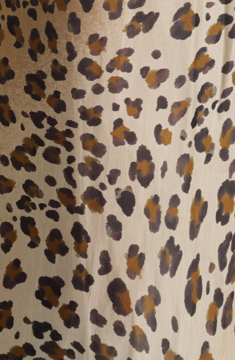 KOBI HALPERIN Print Ombré Wide Leg Pants, Alternate, color, Brown Multi