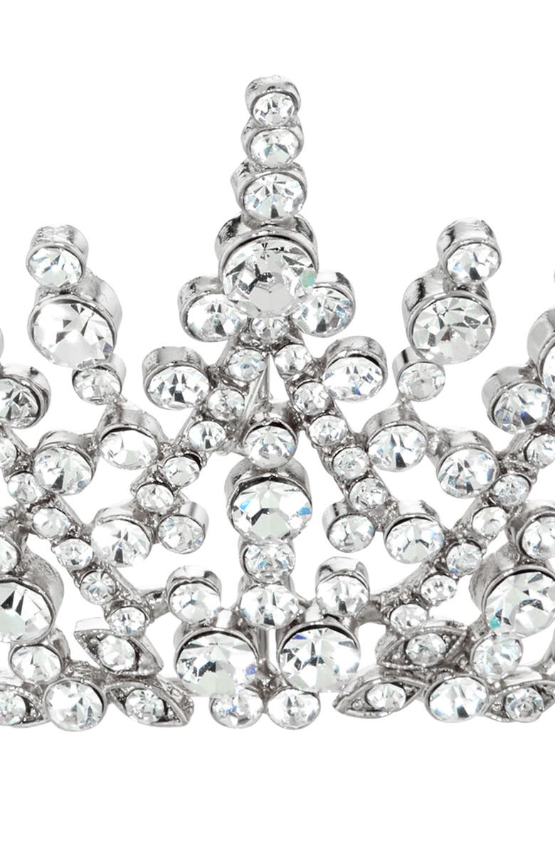Brides & Hairpins Matea Crystal Crown, Alternate, color, Silver