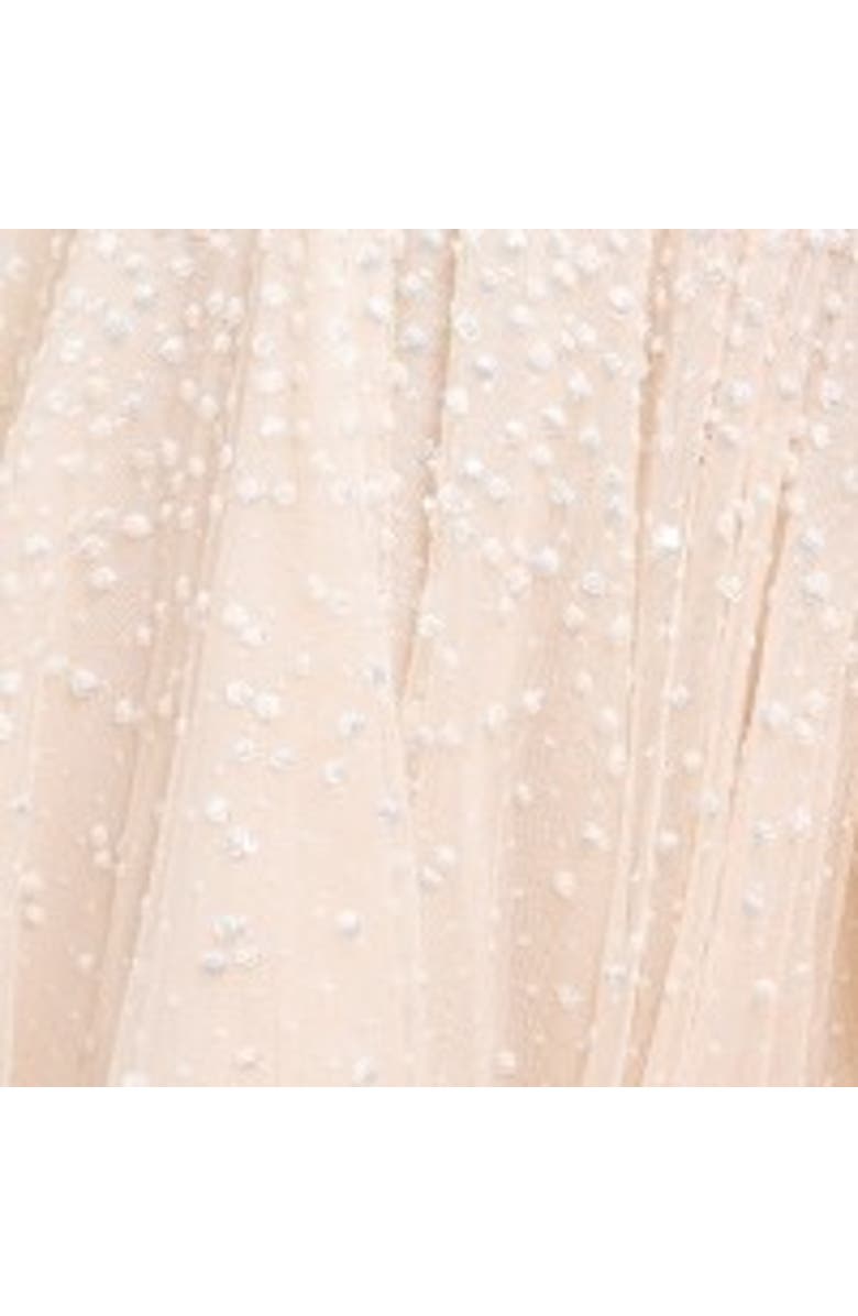 Needle & Thread Dappled Sequin Short Cape Kids Dress, Alternate, color, Cream