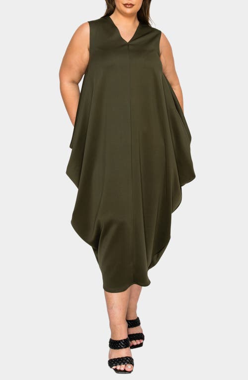 L I V D Clover Sleeveless Dress In Green