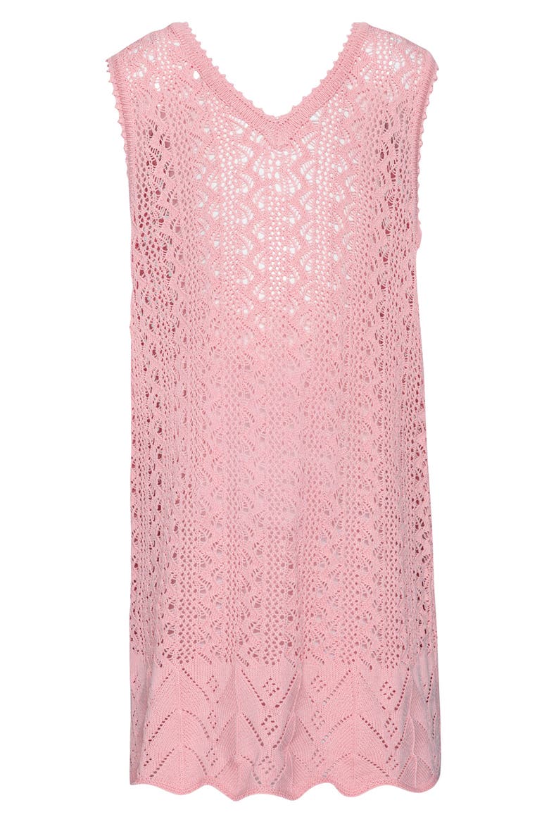 Kids' Crochet Cover-Up Dress, Main, color, PINK SANDS