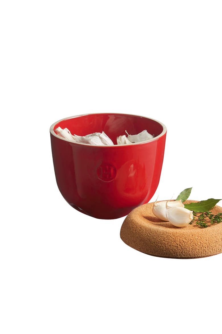 Made in France Garlic Pot, Alternate, color, Burgundy