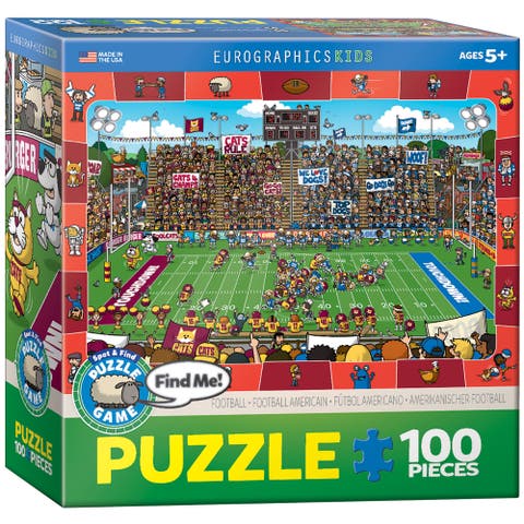 Spot & Find Football Puzzle, 100 Pieces