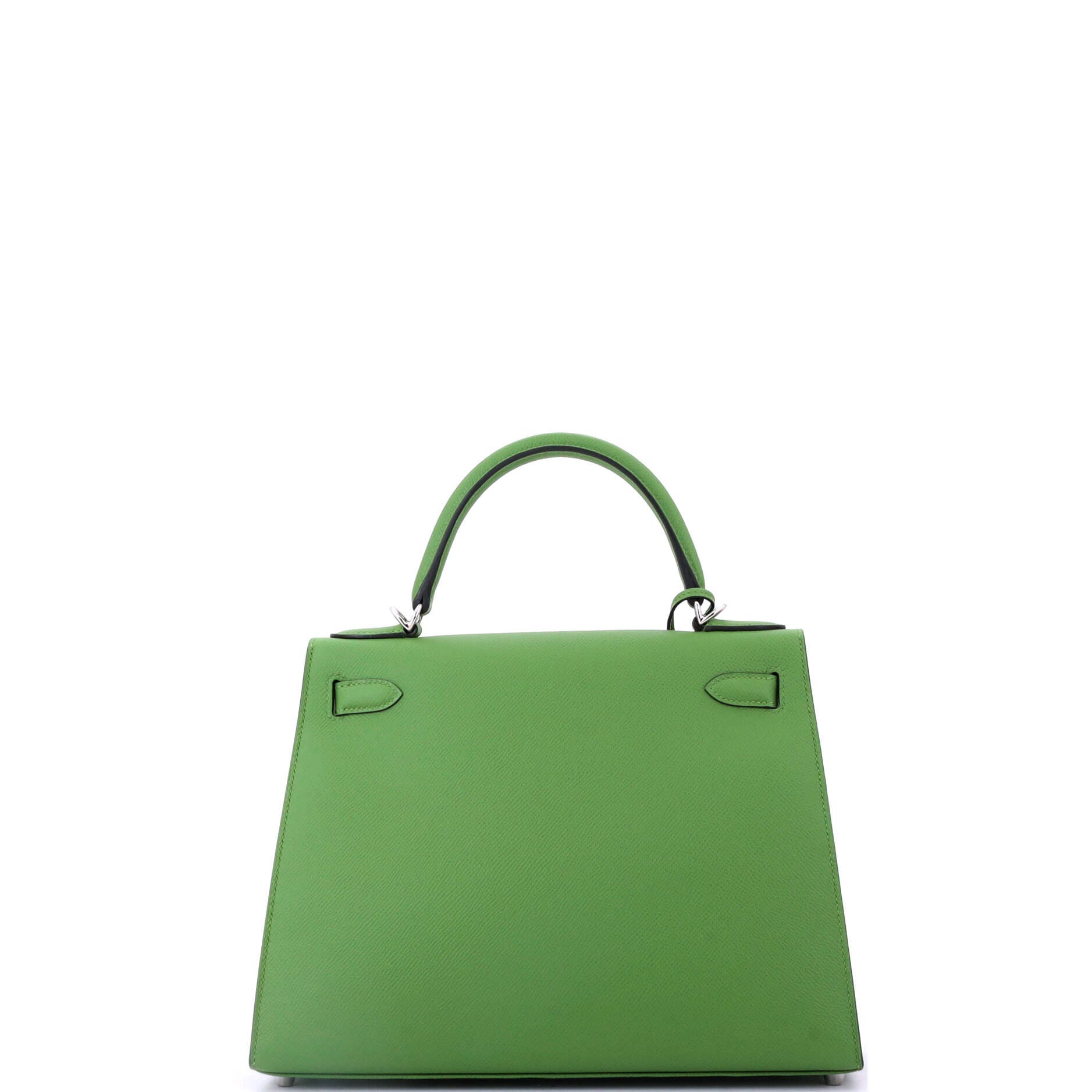 Pre-Owned Hermes Kelly Handbag Green Epsom with Palladium Hardware 28, Alternate, color, Vert Yucca