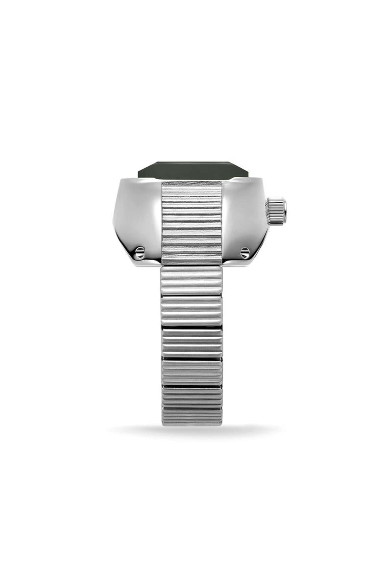 BREDA Nocturne Time Ring, 16mm, Alternate, color, Silver/Smoke