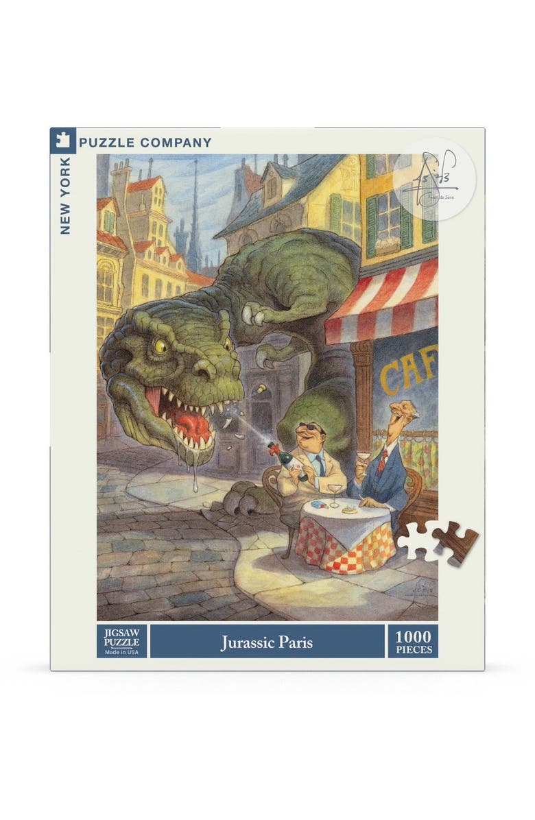 NEW YORK PUZZLE COMPANY Jurassic Paris 1000 Piece Puzzle, Main, color, NO COLOR