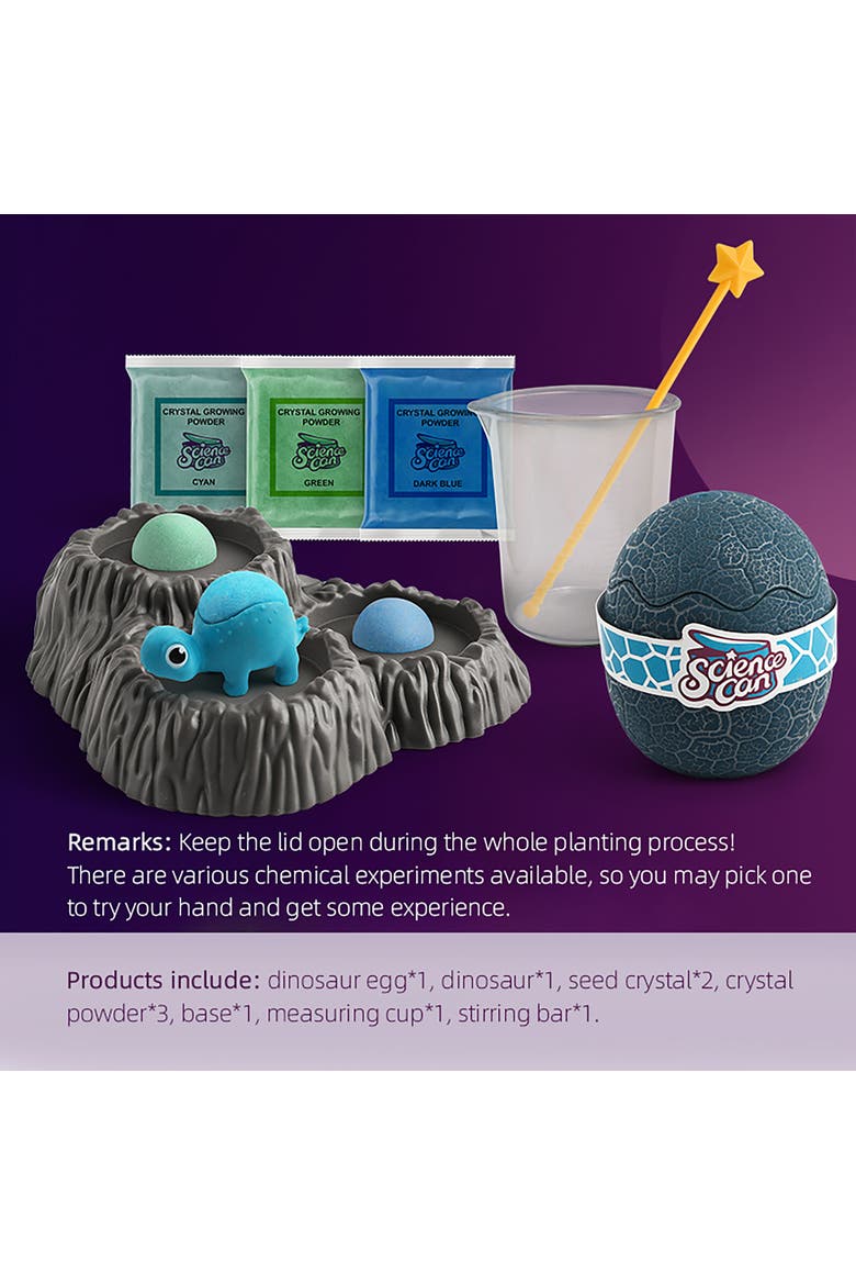 Crystal Dinosaur Growing Kit Stegosaur 8+, Alternate, color, Multicolored