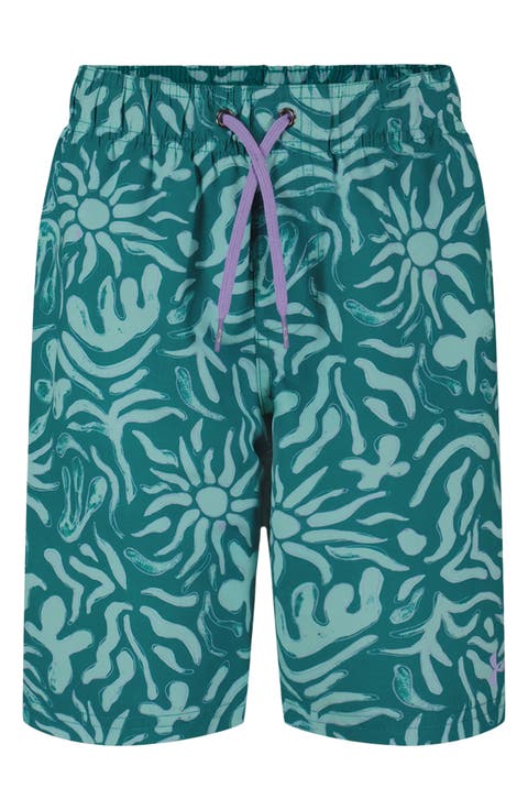 Kids' Etching Volley Swim Shorts (Big Kid)
