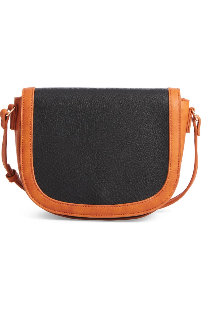 Sole Society Finnigan Faux Leather Crossbody Bag, Main, color,
