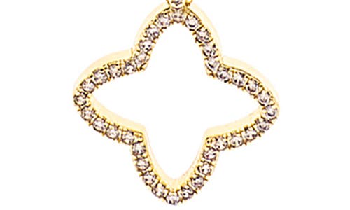 Rivka Friedman Pavé Cz Flower Pendant Necklace In Gold
