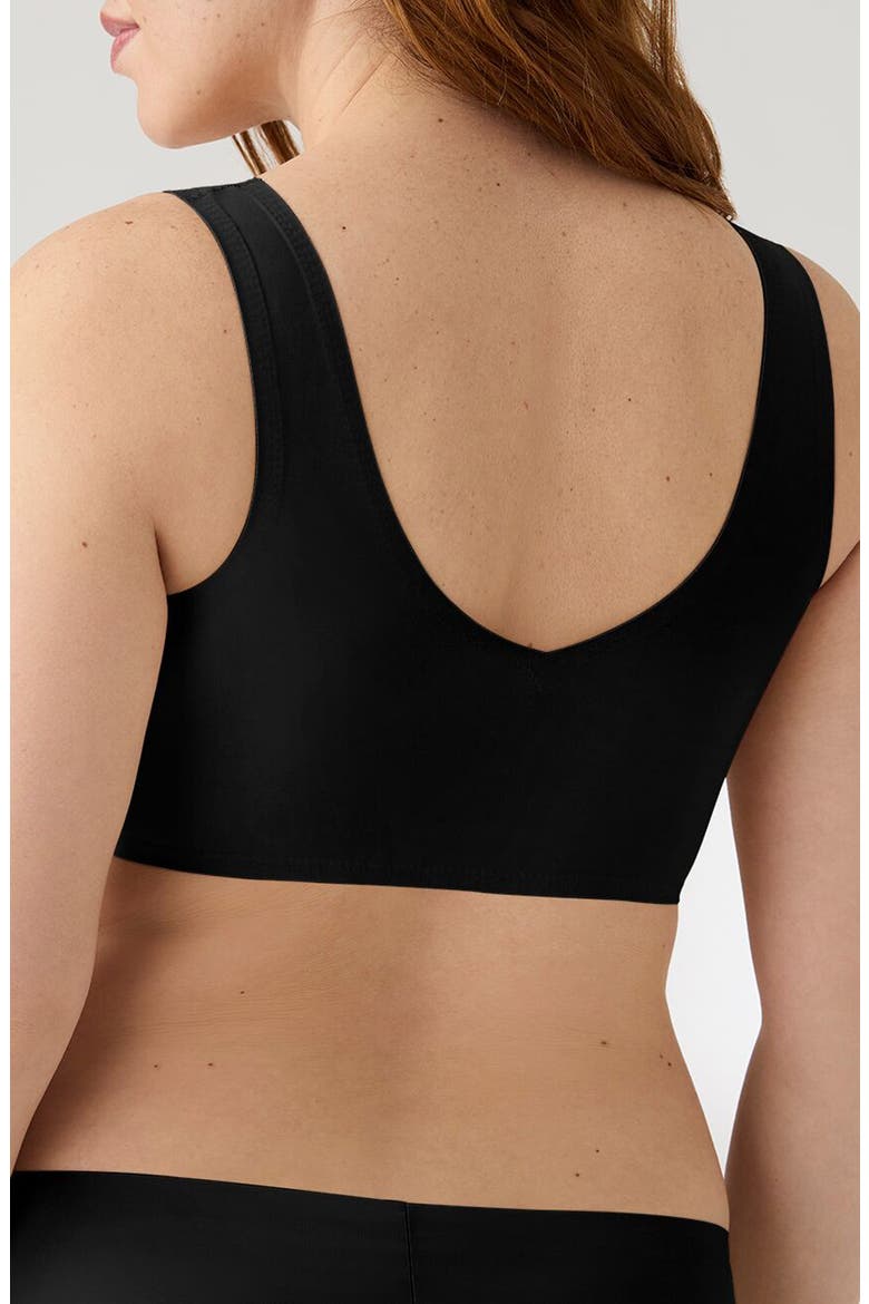 Body Lift V-Neck Bralette, Alternate, color, BLACK