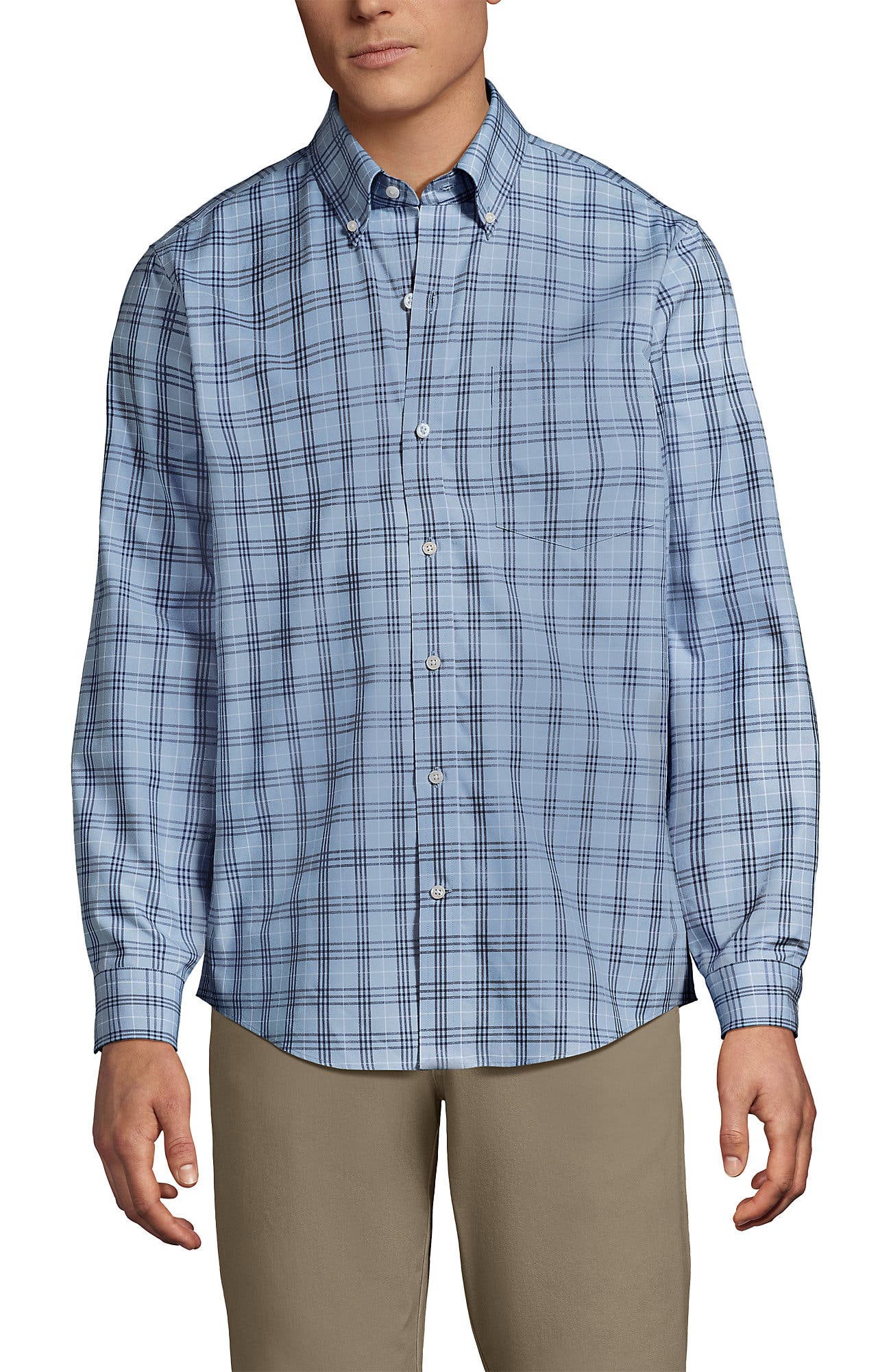 Light Indigo Blue Plaid
