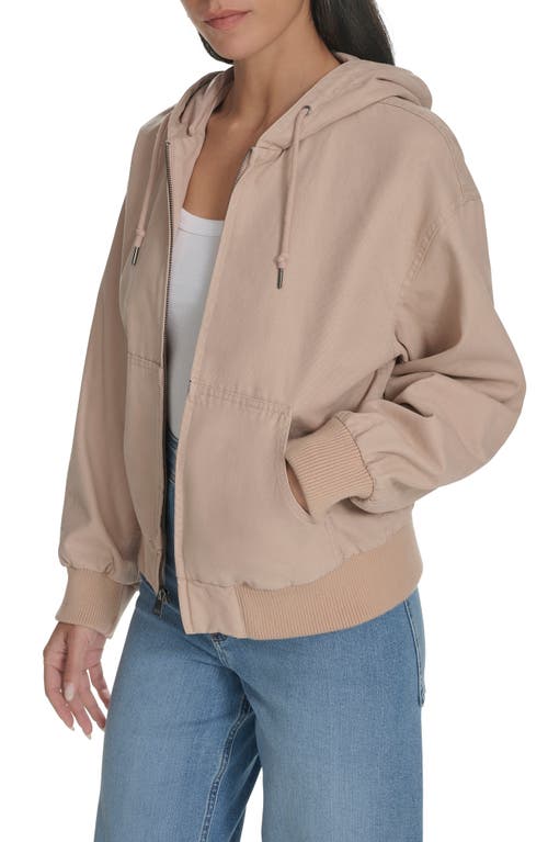 Levi's® Cotton Zip Work Hoodie In Light Pink