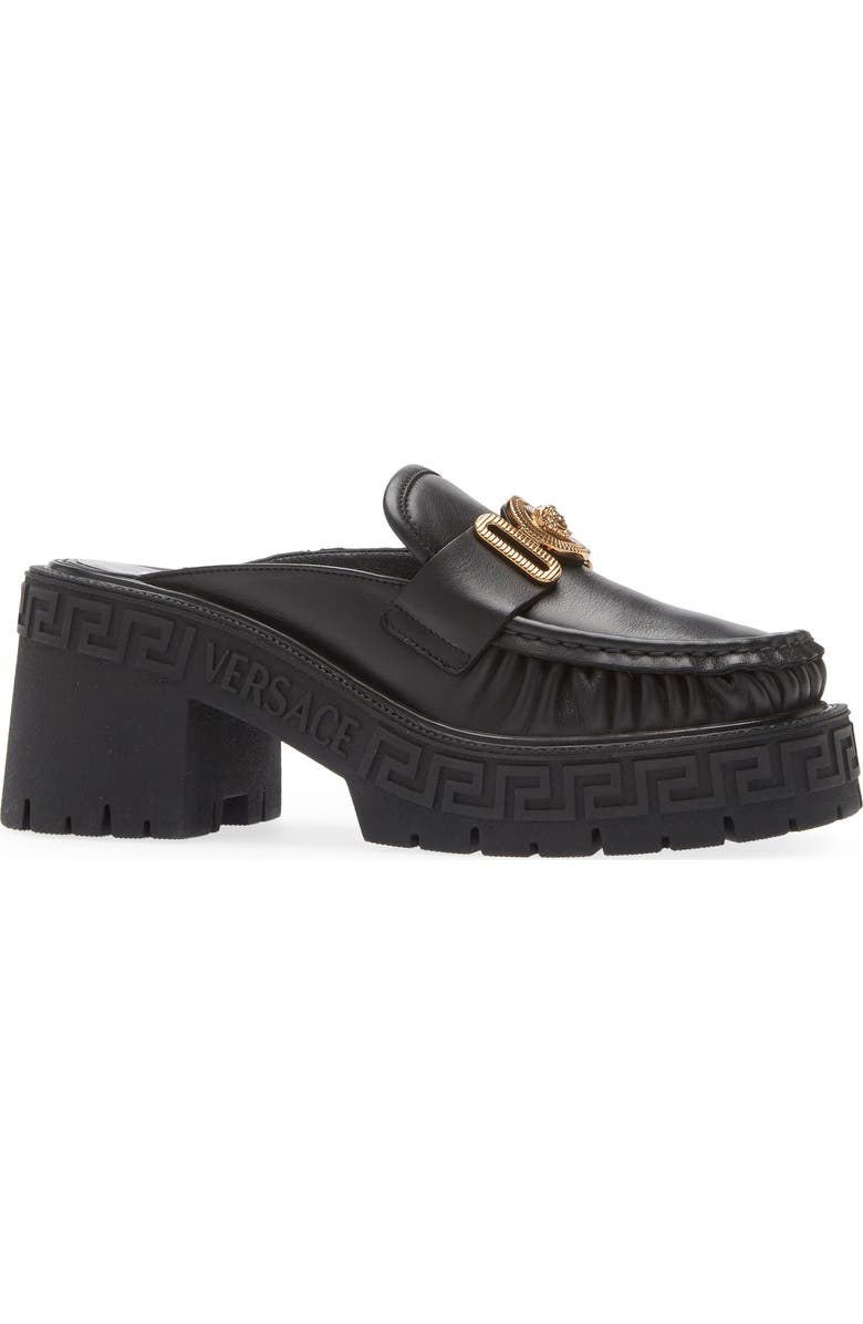 Versace Medusa Biggie Lug Sole Loafer Mule, Alternate, color,