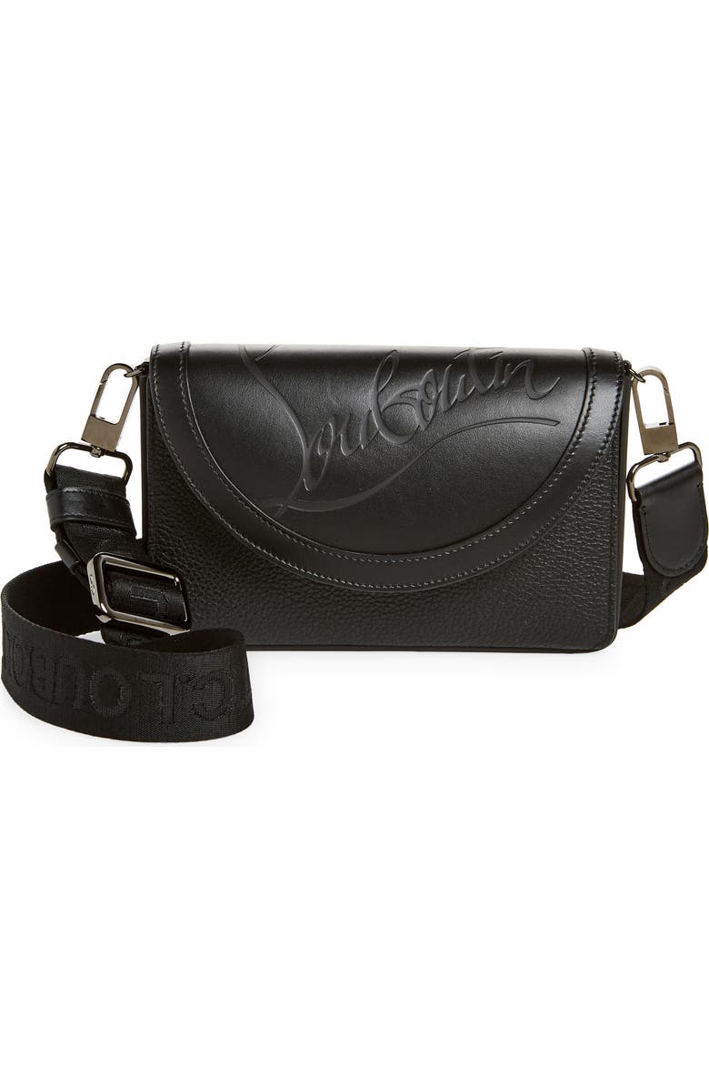 Christian Louboutin Explorafunk Leather Wallet on a Strap, Main, color,