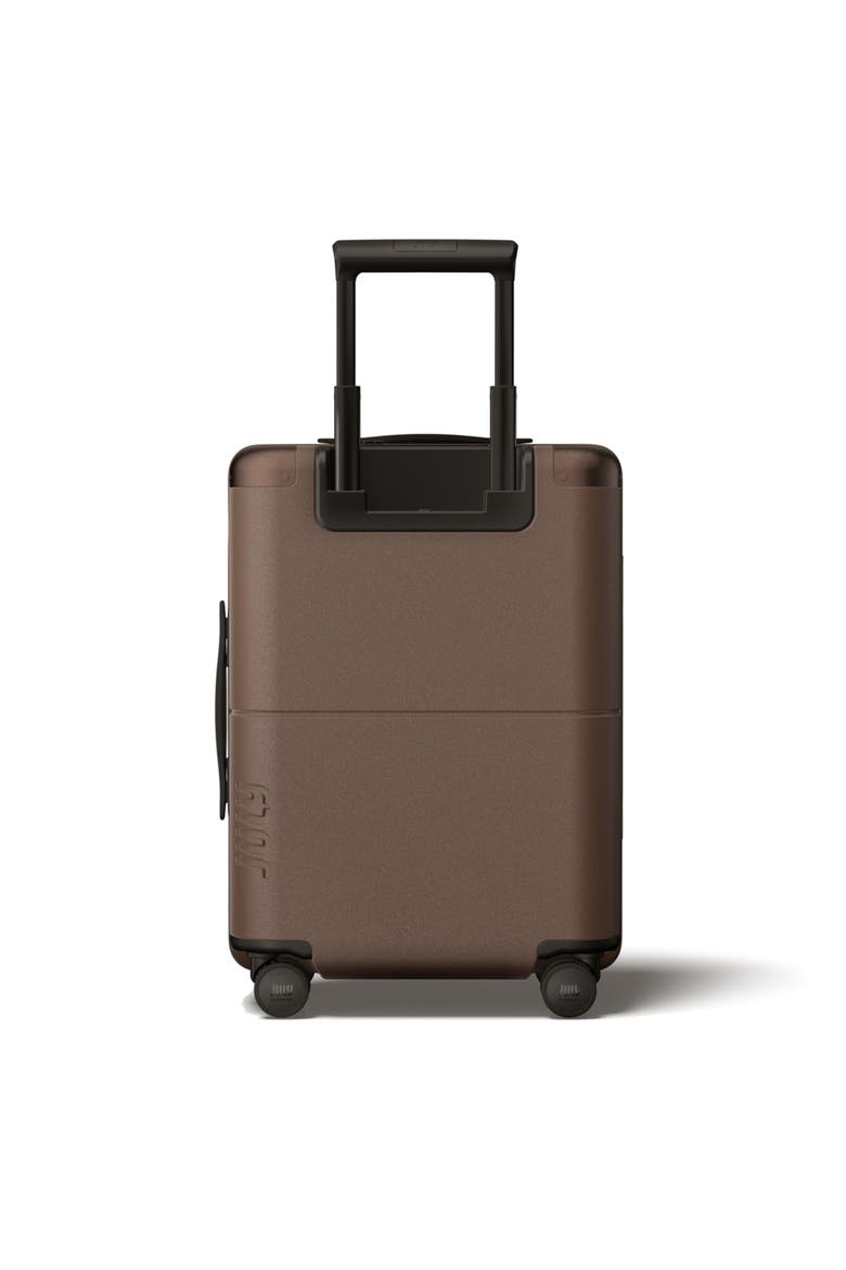 Carry On With Built In Tracking, Alternate, color, Dark Brown