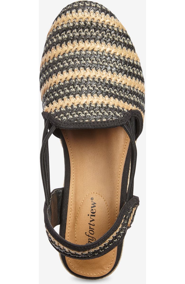 Comfortview The Clea Espadrille, Alternate, color, Black Natural