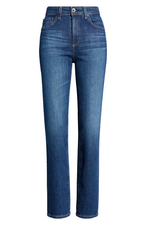 Saige High Waist Straight Leg Jeans (Easy Street)
