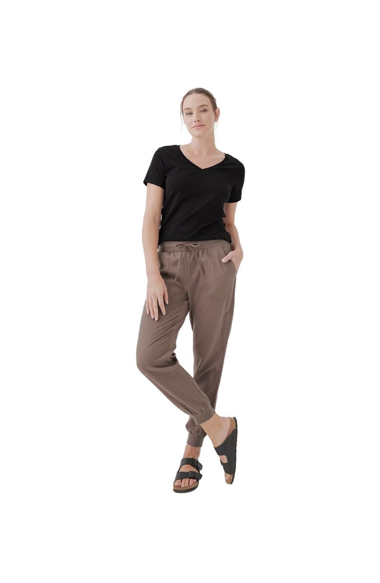 Pact Organic Cotton Softspun V-Neck Tee, Alternate, color, Black