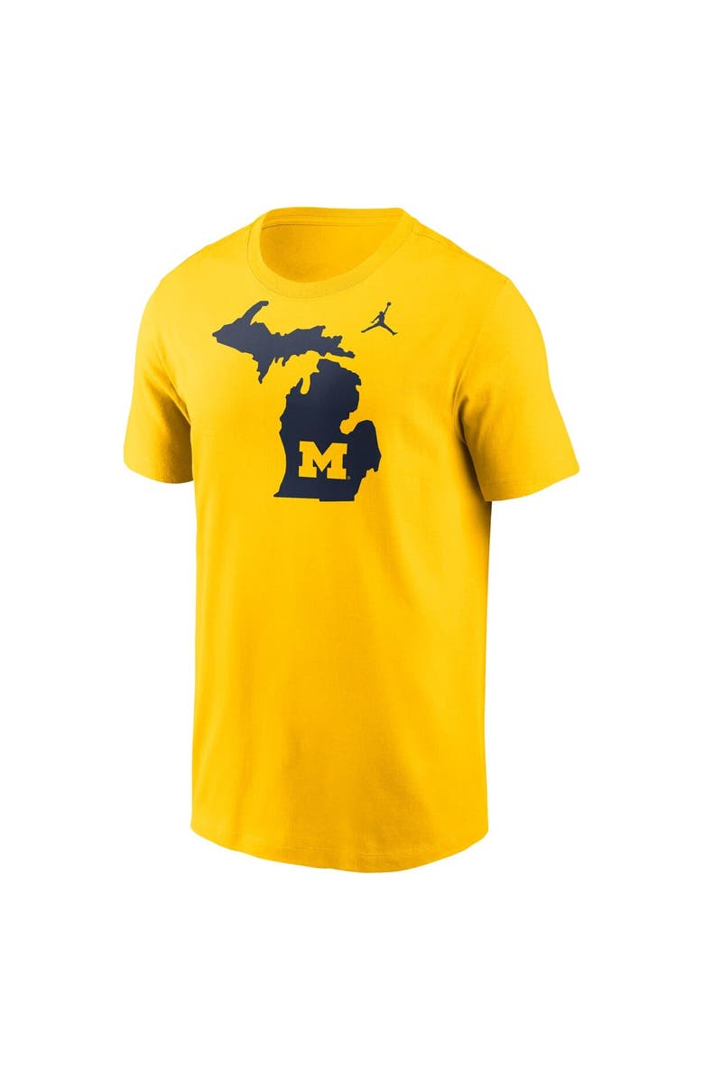 Jordan Brand Men's Jordan Brand Maize Michigan Wolverines Campus Local T-Shirt, Alternate, color,