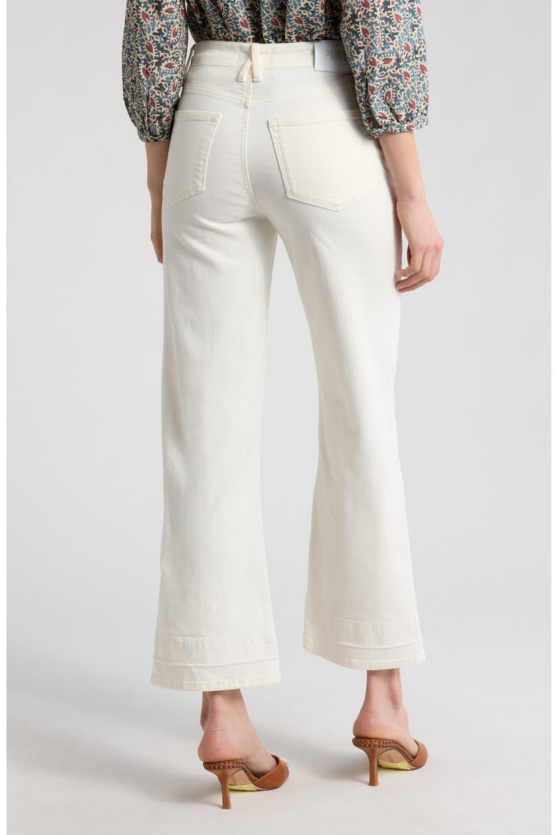 Leenah Western High Waist Ankle Wide Leg Jeans, Alternate, color, TONAL ECRU