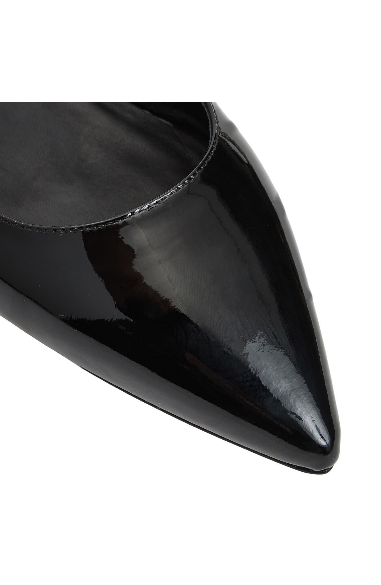 Bruno Magli Juliet Slingback Pointed Toe Flat, Alternate, color, Black Patent