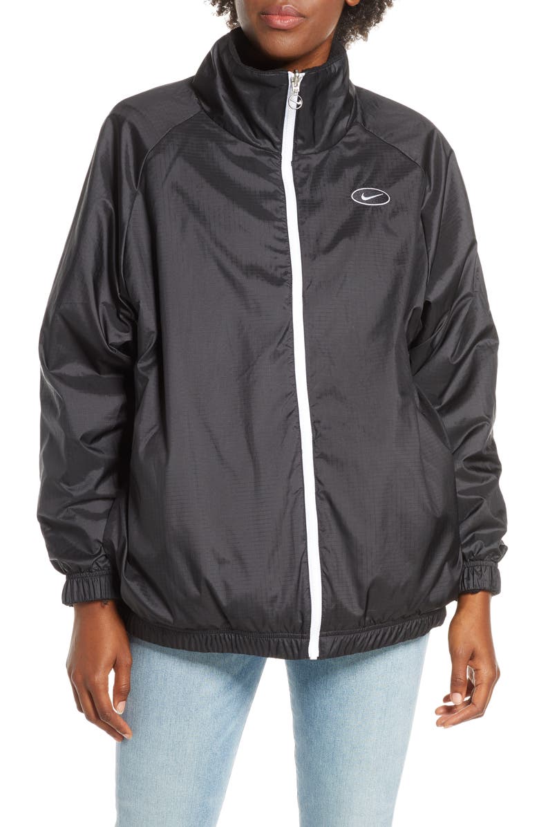 Nike Sportswear Swoosh Reversible Faux Shearling Jacket, Alternate, color, 