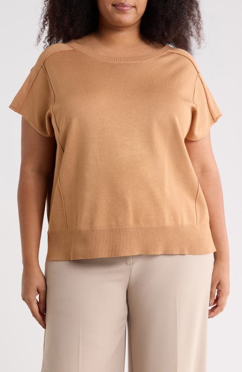 Exposed Seam Sweater (Plus)