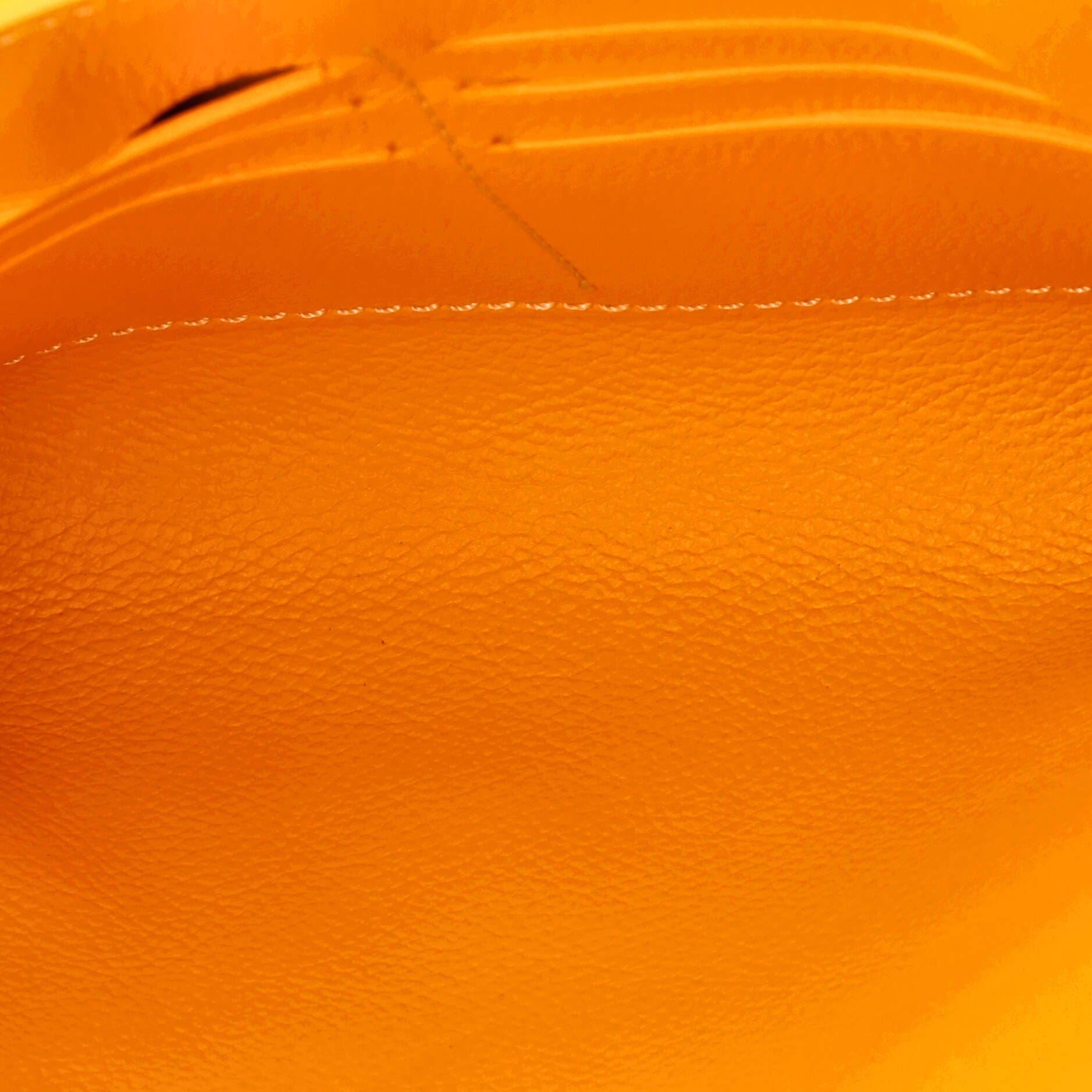 Pre-Owned Goyard Chypre Wallet on Strap Coated Canvas with Leather, Alternate, color, Orange