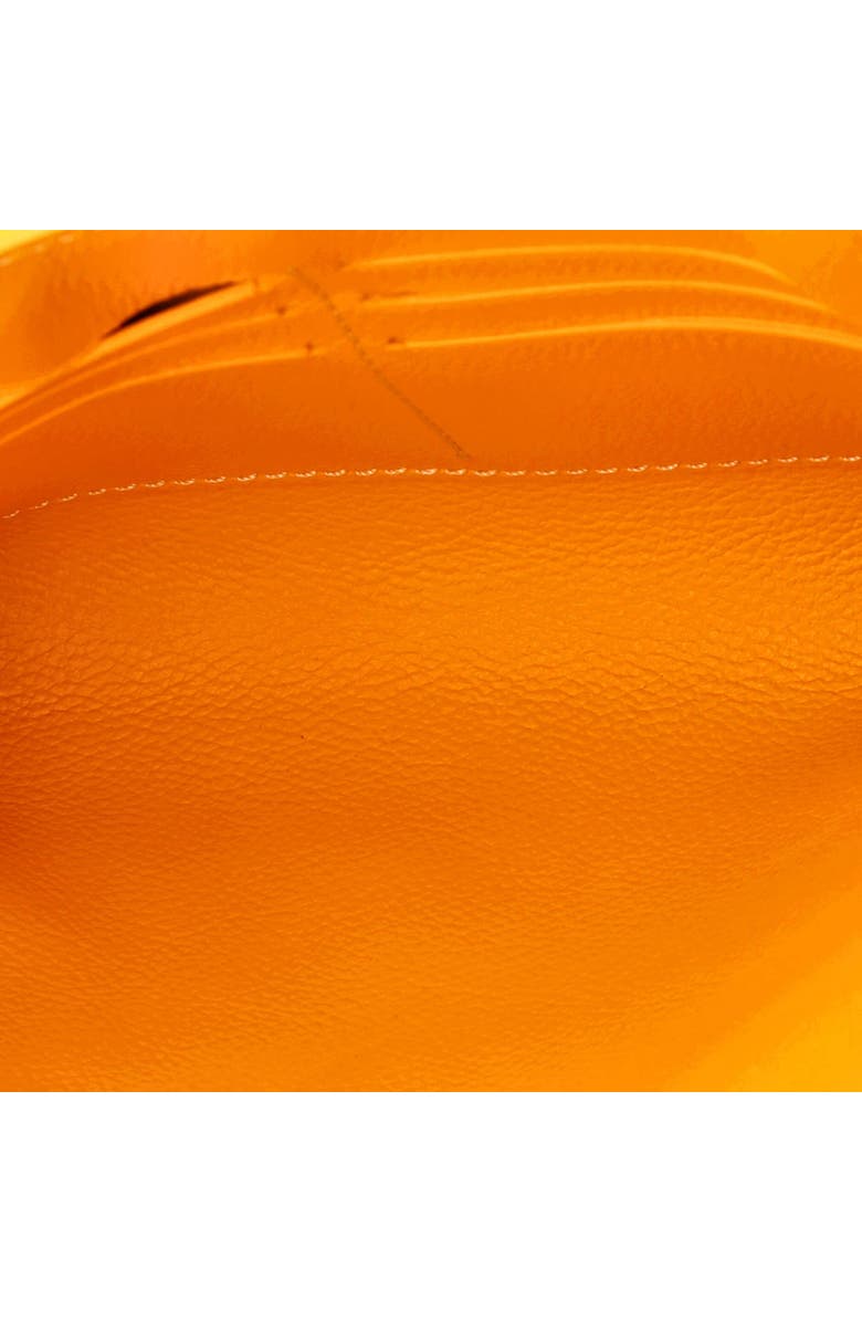Pre-Owned Goyard Chypre Wallet on Strap Coated Canvas with Leather, Alternate, color, Orange